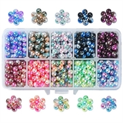 xd0139 Perle sortiment havfrue mix. 6 mm. 900 stk.
